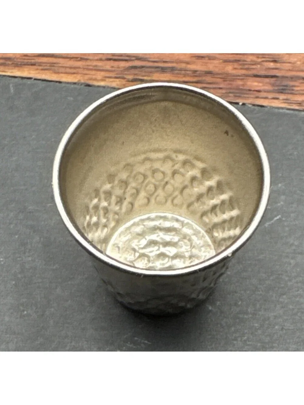 2- Silvertone Thimbles | Size 3 And 8 | Collectible
